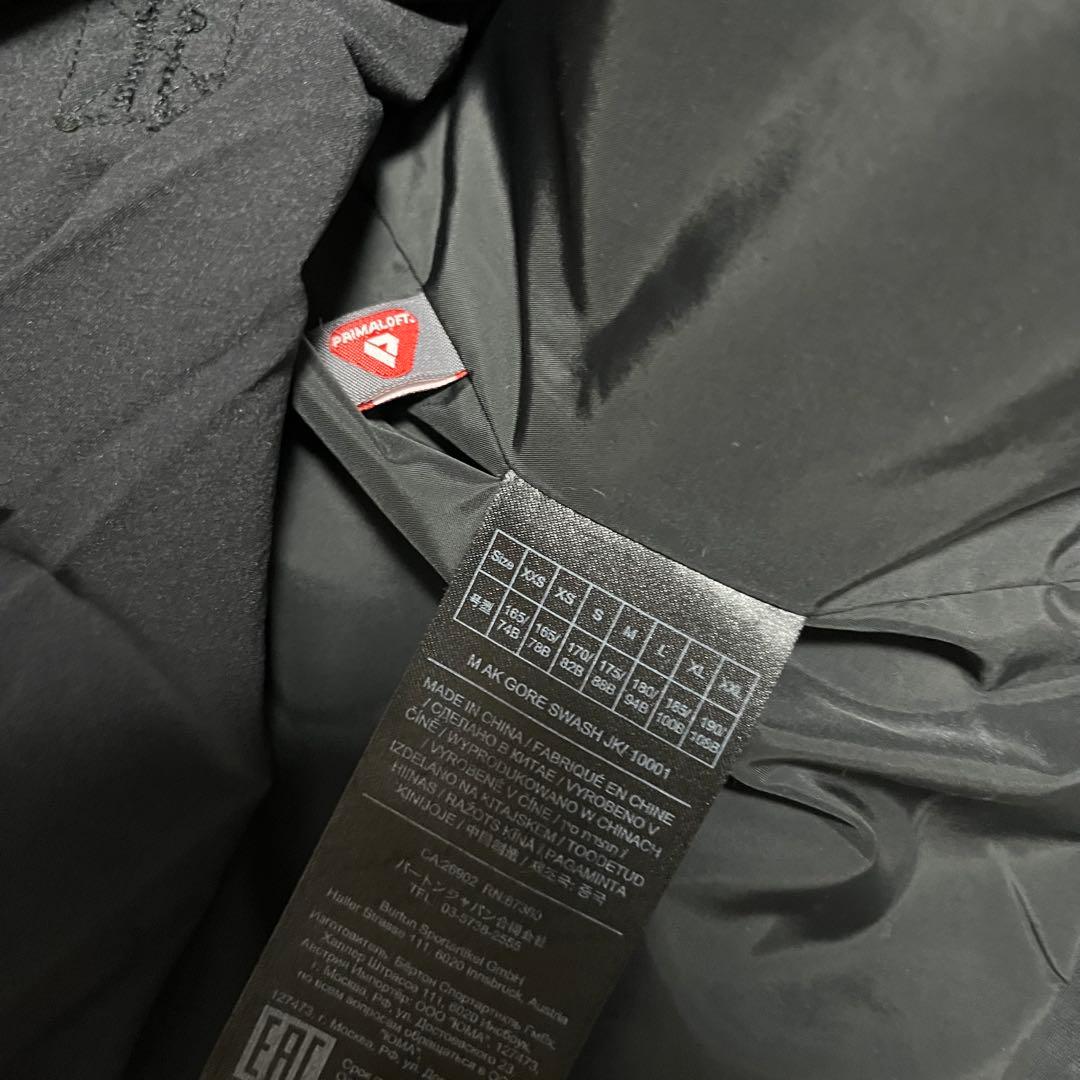 最高峰 BURTON AK バートン swash ジャケット ブラック S