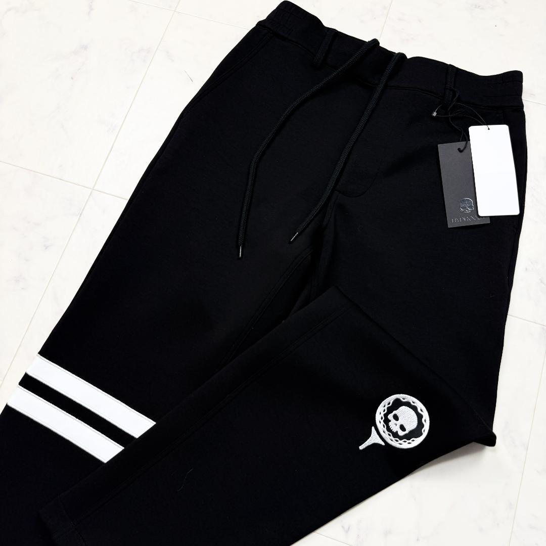 新品タグ付き ストレッチ パンツ ゴルフ 黒 ハイドロゲン Hydrogen