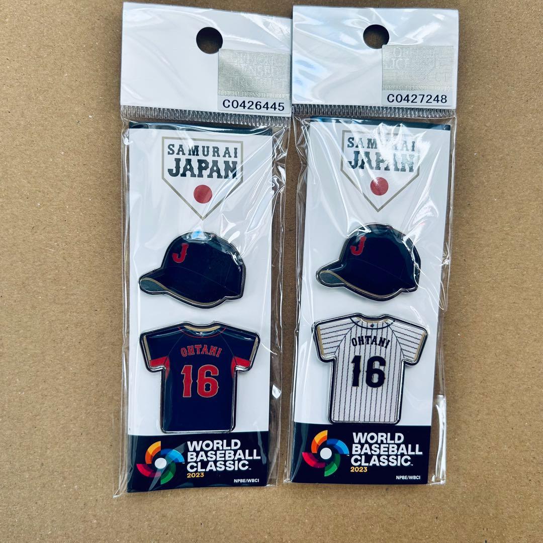 大谷翔平 WBC×侍ジャパン 2023 ユニフォーム Tシャツ ピンバッジ