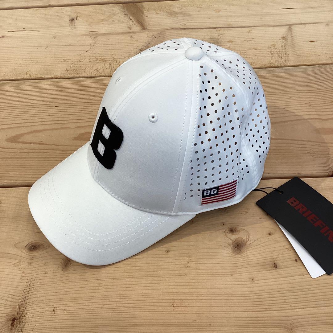 新品　BRIEFING PUNCHING MESH CAP ホワイト