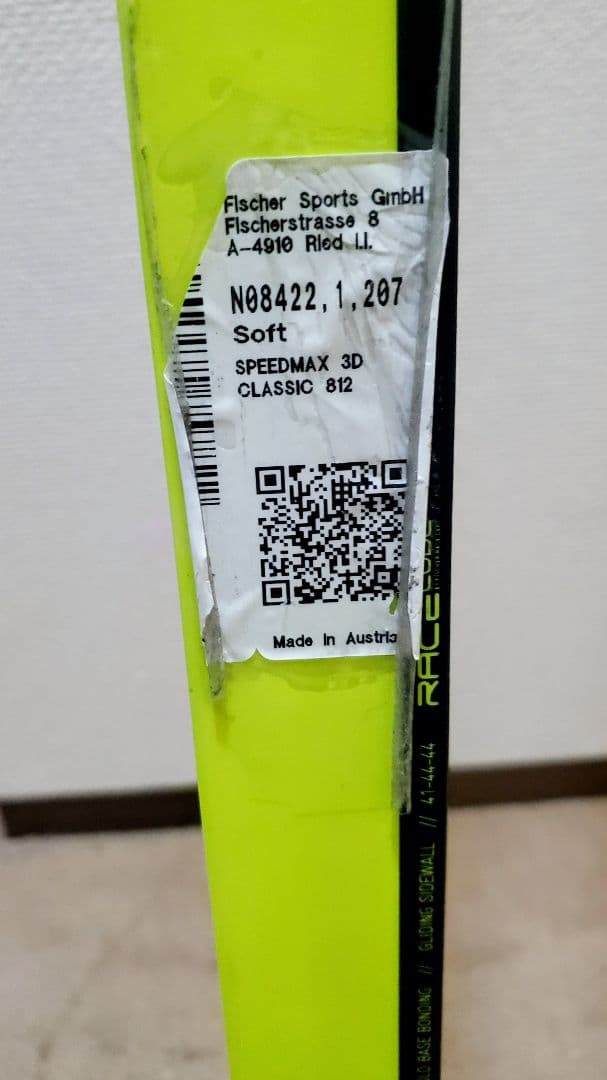 FISCHER speedmax 3D クラシックスキー207センチ