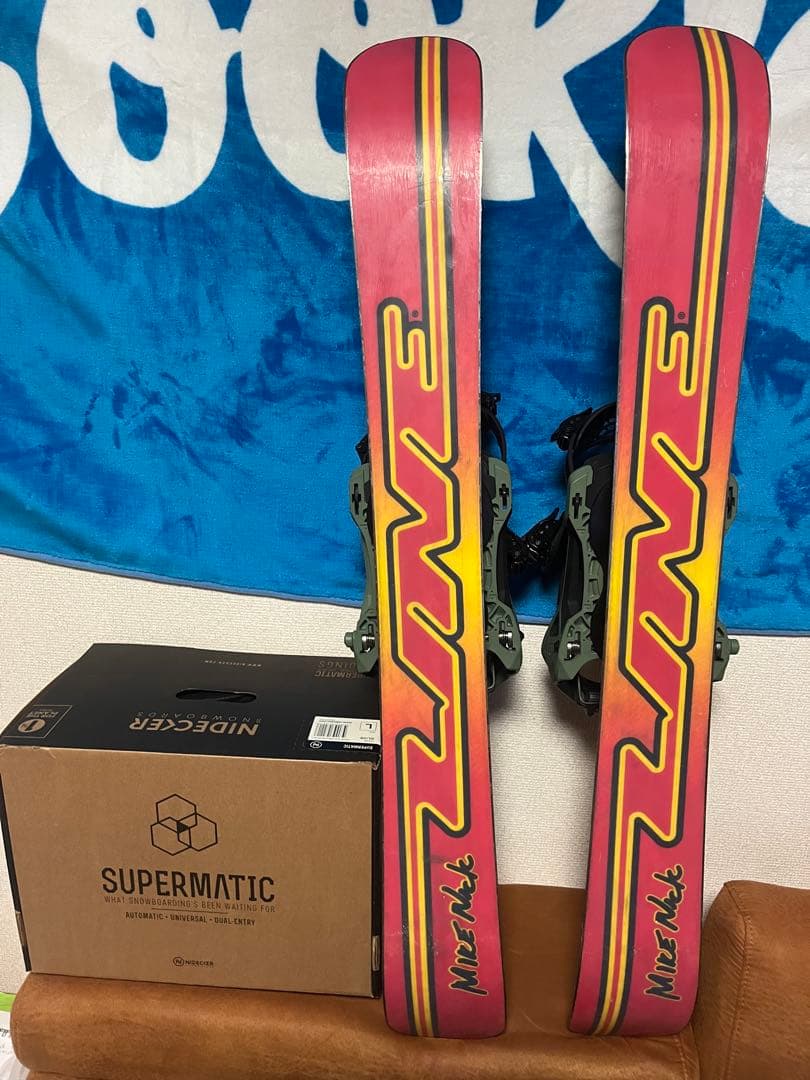 LINE Supermatic スキー板 バインディング付き