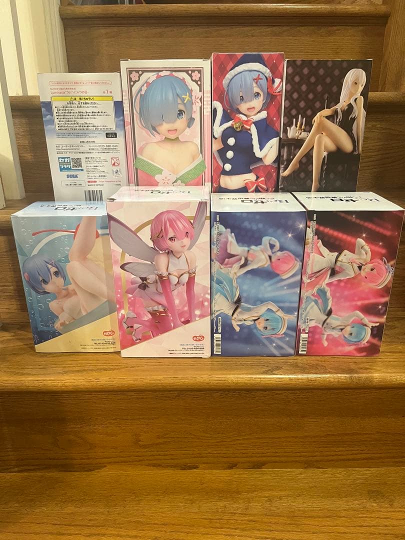 【未開封】Re:ゼロ　レム・ラム ・エキドナ　フィギュア 8体セット