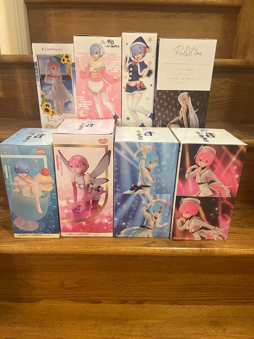 【未開封】Re:ゼロ　レム・ラム ・エキドナ　フィギュア 8体セット