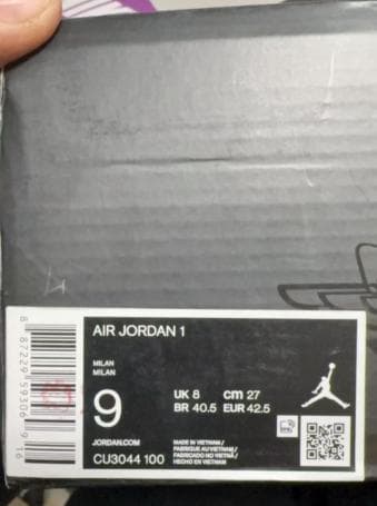 Nike Air Jordan 1 Mid 青/白 27cm