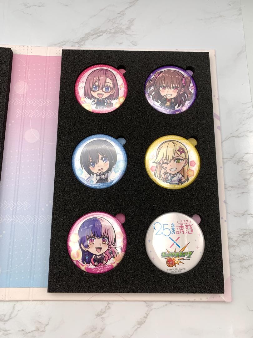【美品】2.5次元の誘惑×モンストコラボ記念缶バッチセット