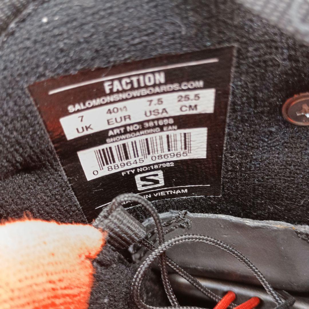 Salomon サロモンFaction スノーボードブーツ　25.5cm