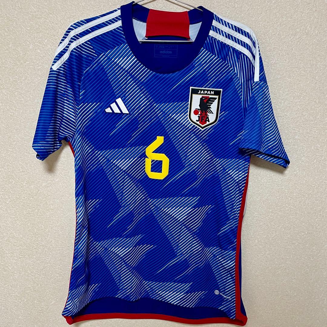 【正規品】日本代表 2022 ホーム 遠藤航 #6 XL 正規品 折り紙　W杯