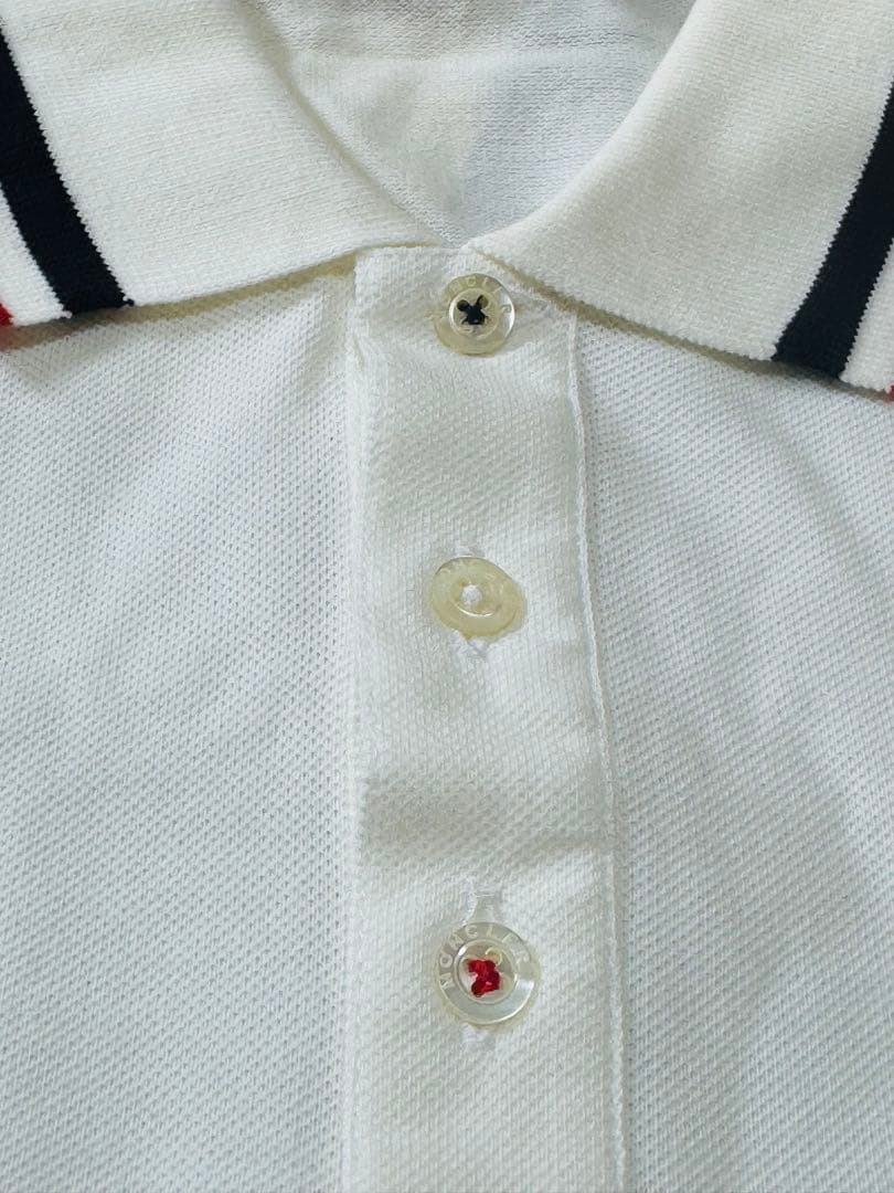 k*o様 ★新品MONCLER モンクレール 半袖 ポロシャツ ホワイト L