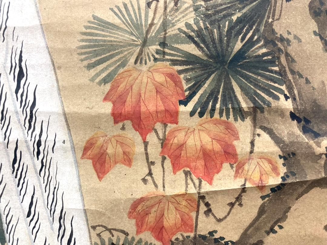 土佐光貞／土佐光芳の息子「雉」花鳥画 掛軸 紙本：江戸時代中期