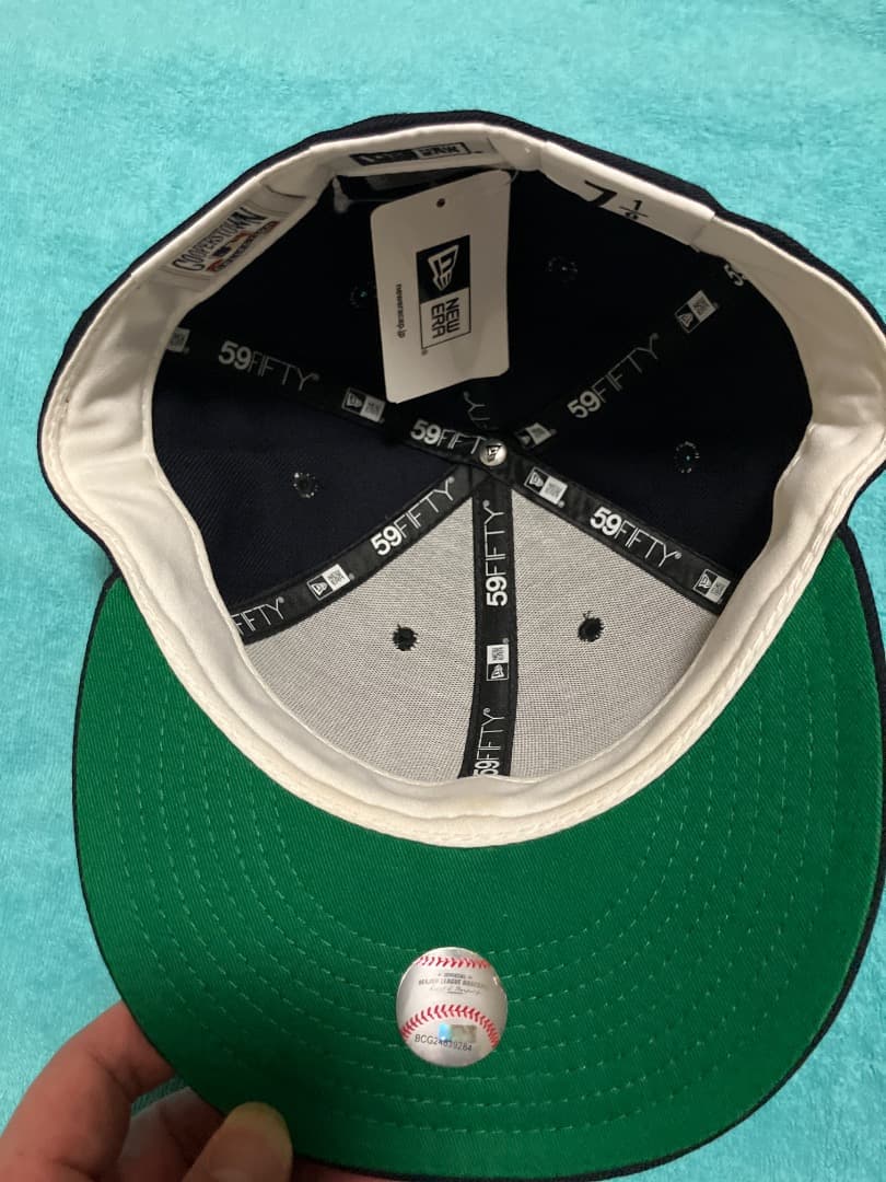 【新品タグ付】NEW ERA 59FIFTY NYヤンキース ネイビー 7