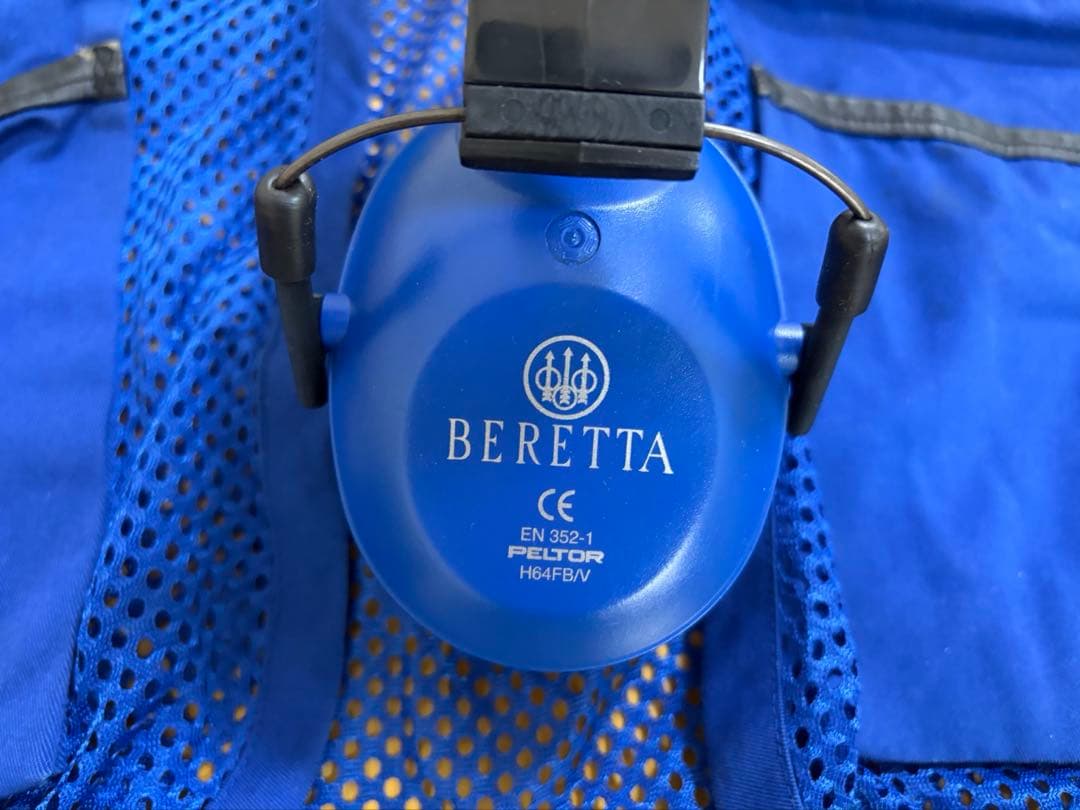 BERETTA ベレッタ イヤーマフ RIZ ベスト　ブルー クレー射撃