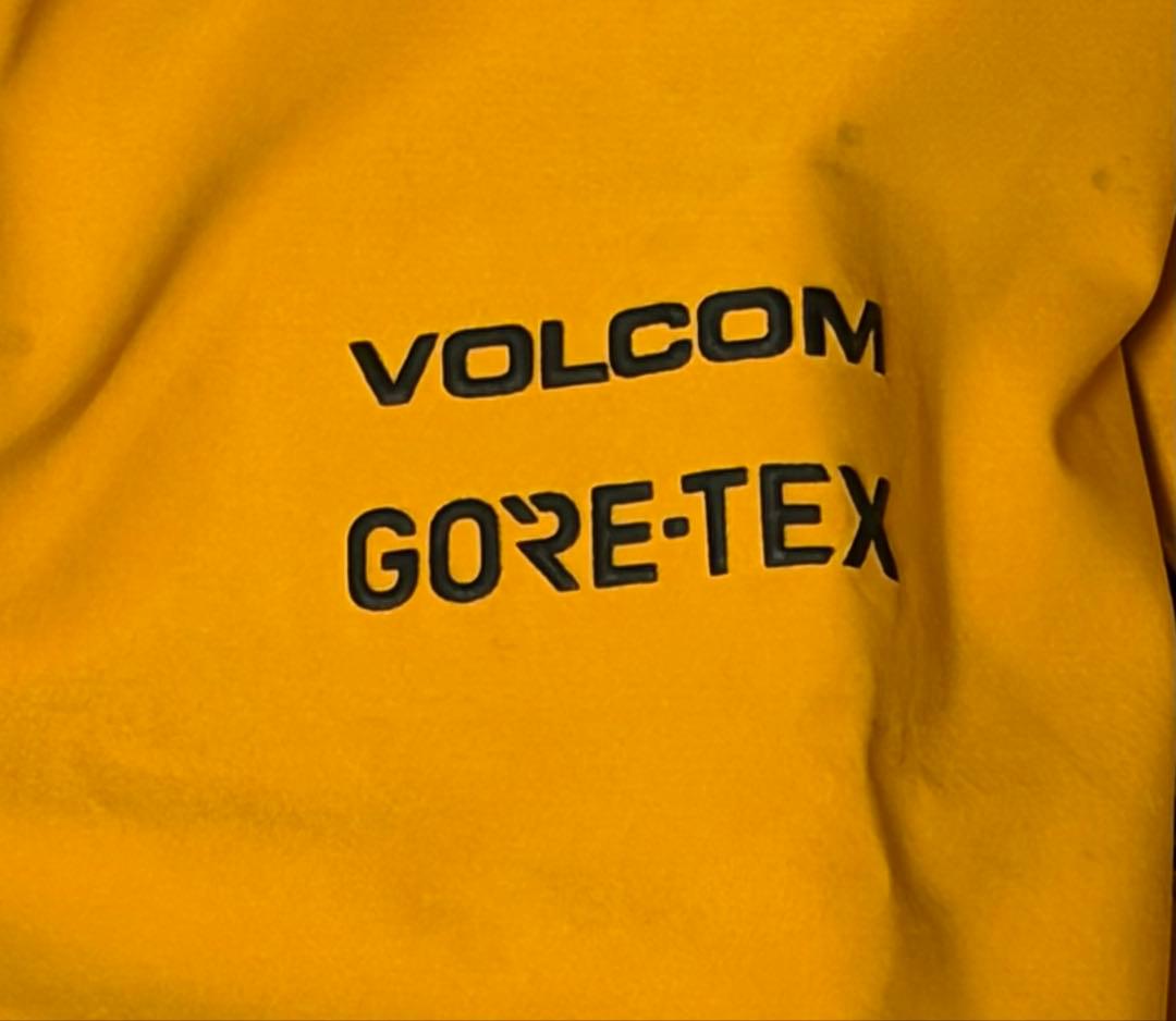 VOLCOM GORE-TEX スノーボードウェア 上下セット イエローブラック