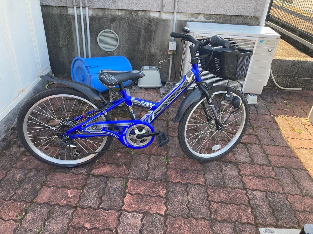 自転車 青 22インチ　アメリカンイーグル