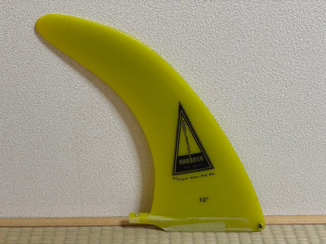 HARBOUR SURFBOARDS 純正付属10\"yellowシングルフィン