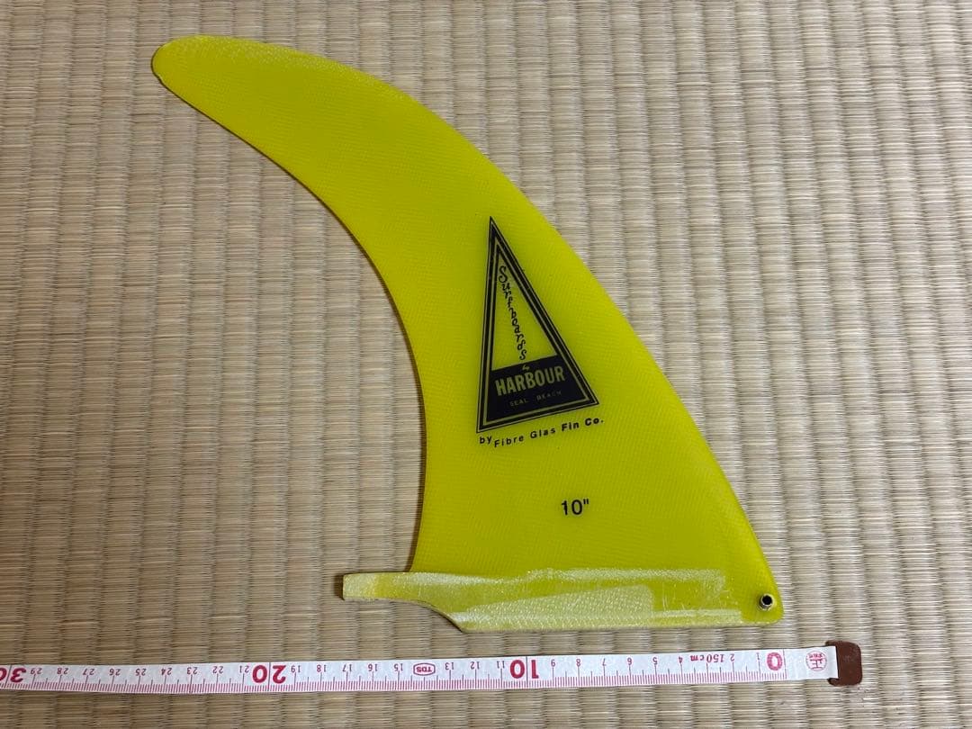 HARBOUR SURFBOARDS 純正付属10\"yellowシングルフィン