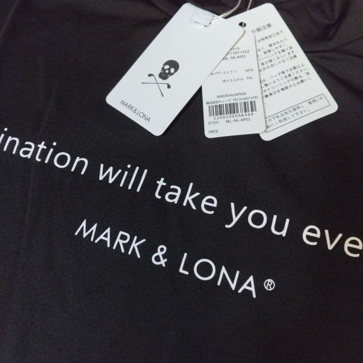 ⭐新品未使用⭐MARK&LONA⭐ 半袖⭐モック⭐黒⭐LL⭐