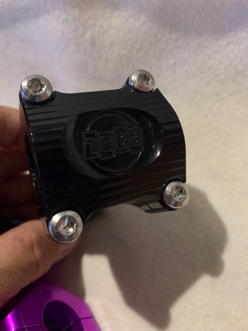 paul ステム クランプ22.2mm 2個セット　黒と紫