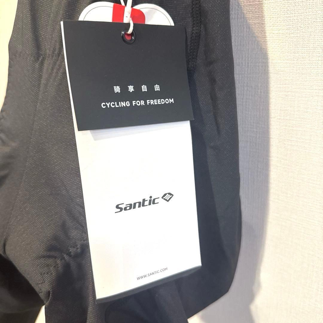 【新品】Santic ビブパンツ M メンズ サイクルパンツ パッド付6時間対応
