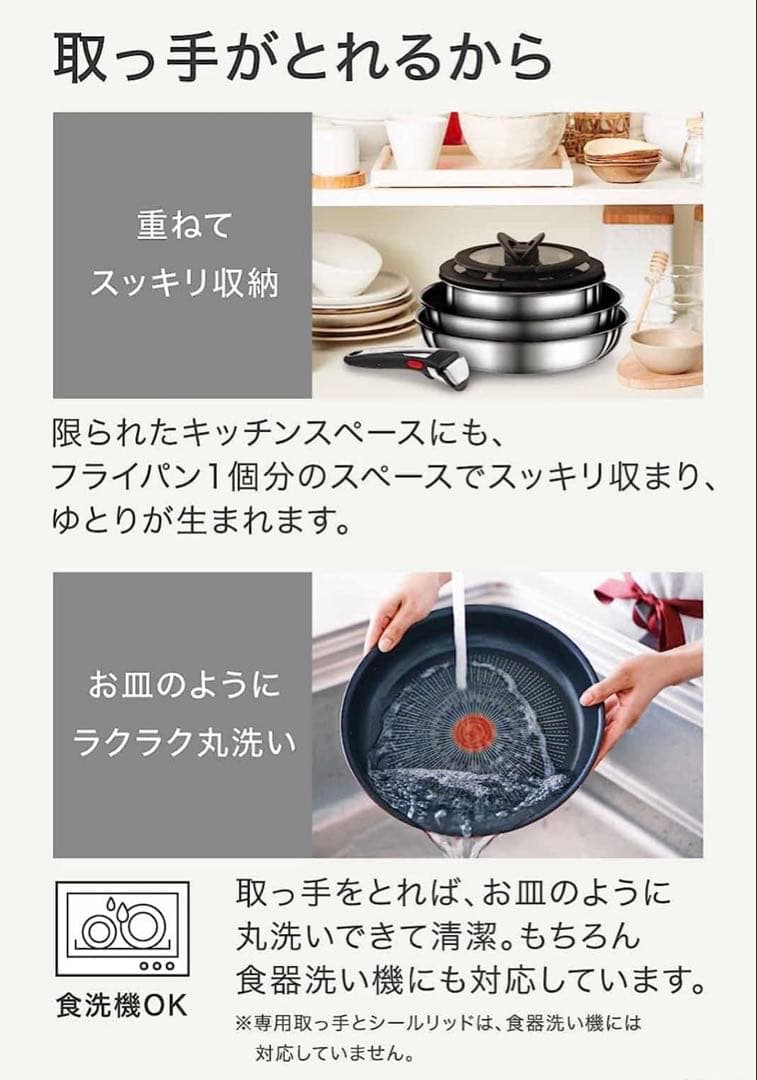 ティファール フライパン26ソテーパン24cm IHステンレス・アンリミテッド