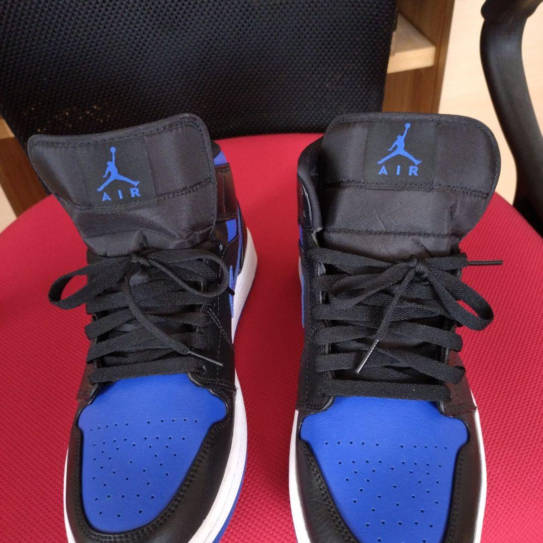 NIKEエアジョーダン1 MID ブラック／ブルー