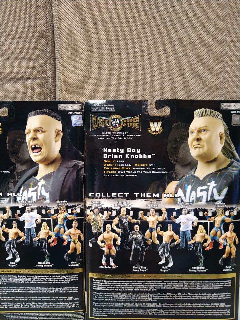 未開封　貴重！WWEフィギュア　クラシックシリーズ！ナスティボーイ2体セット！