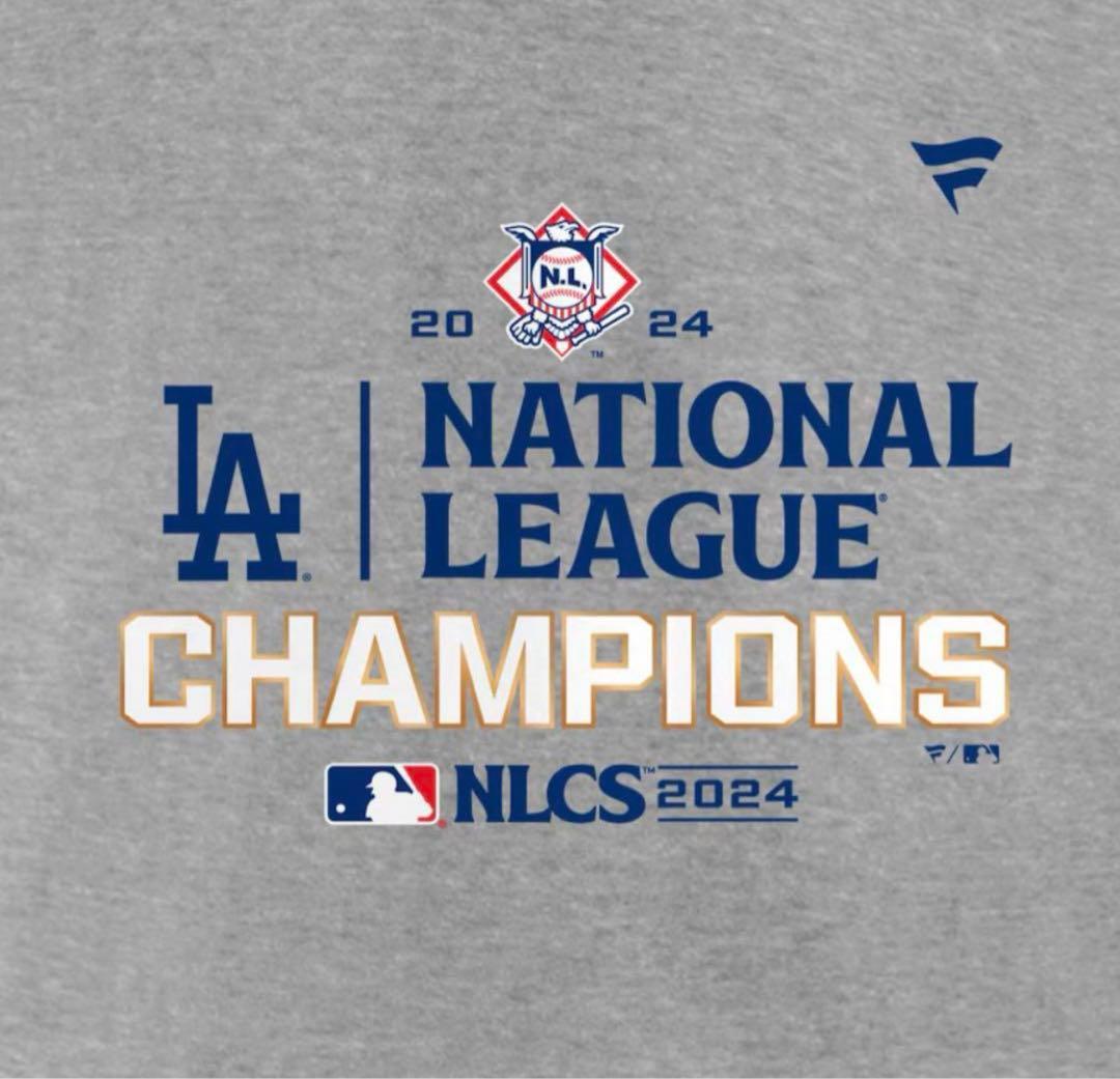 【大谷翔平】2024年ドジャース ナ・リーグ優勝ロッカールームTシャツ、L、新品
