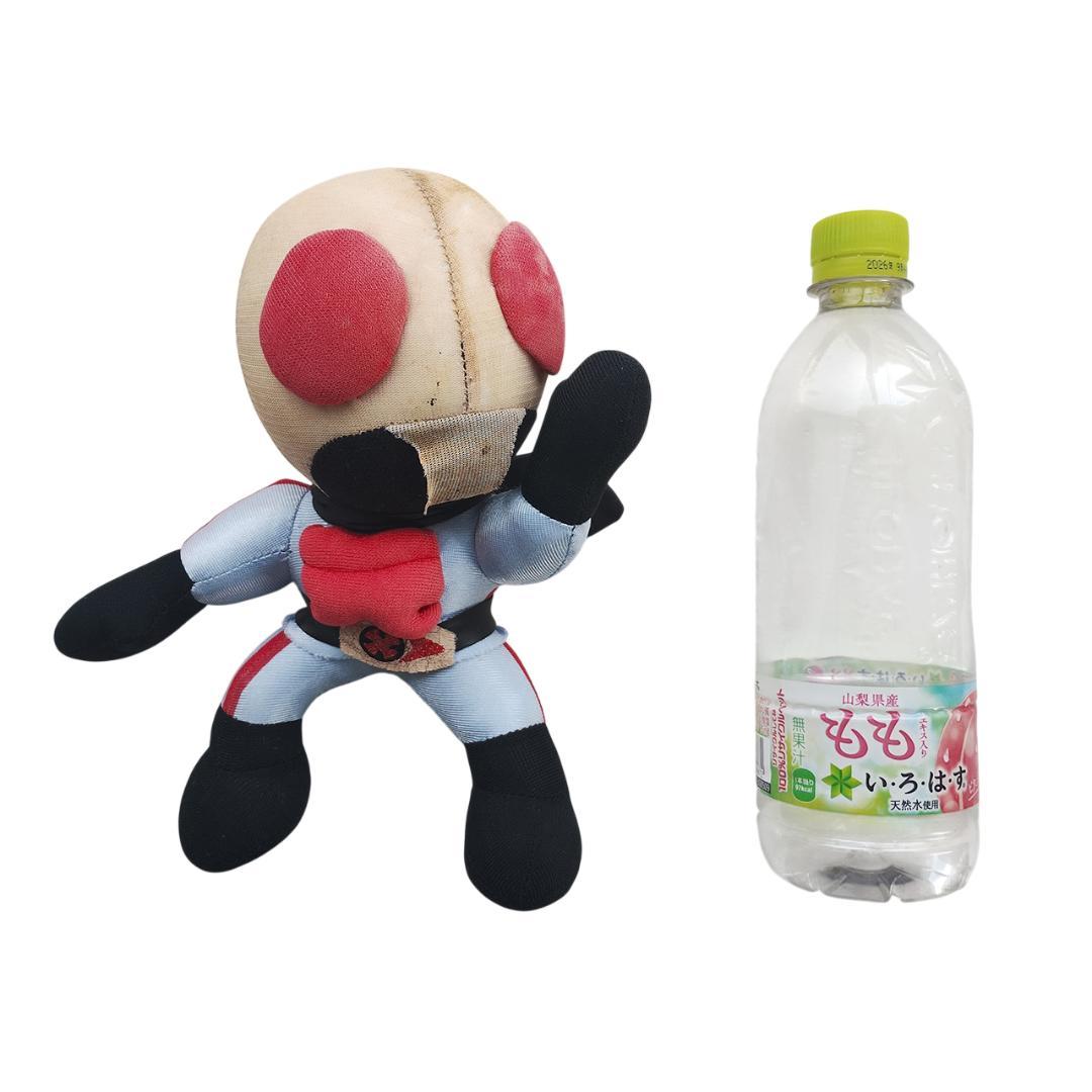 仮面ライダーX 90年代 レトロ ぬいぐるみ 中型 メンテ済