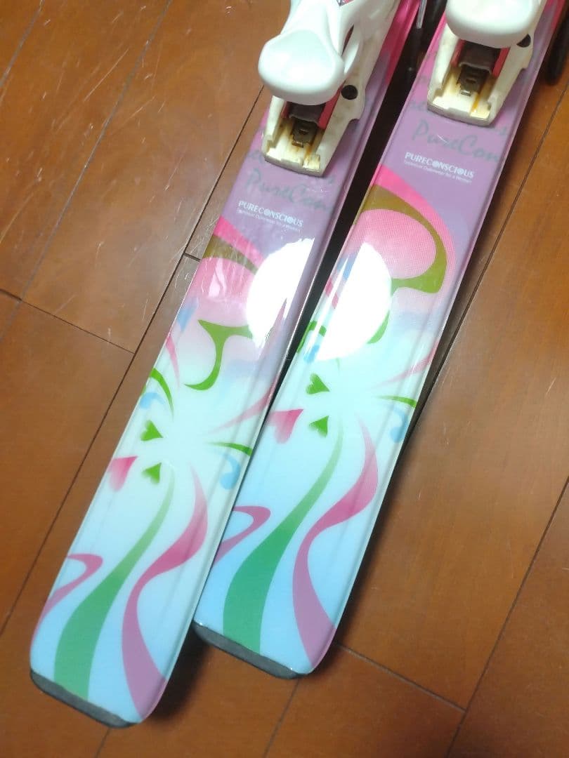【美品☆】140cm　PureConsciousスキー板セット♪　送料無料！