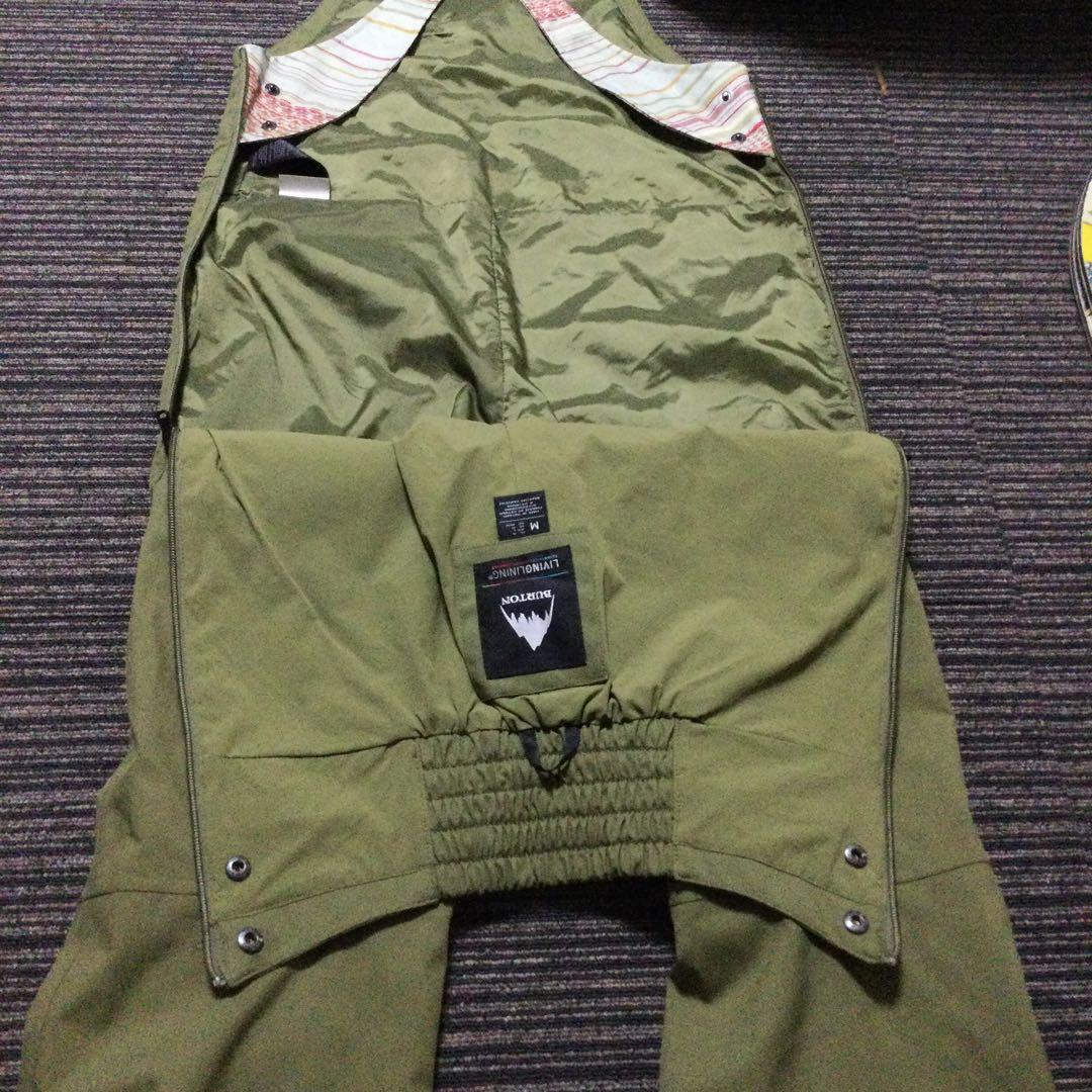 Burton スノーボードビブパンツMサイズ　バートン