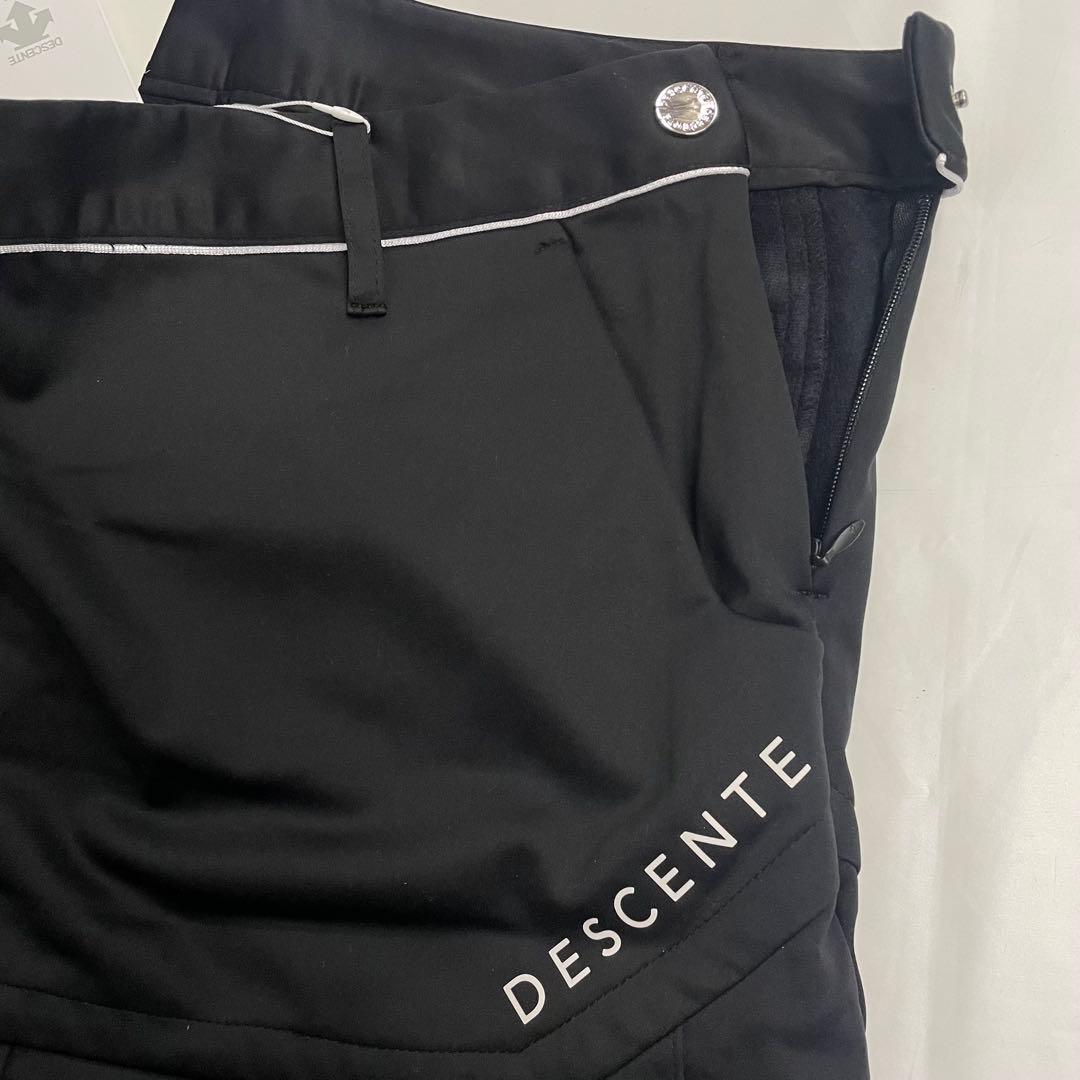 DESCENTE コーティングニットボンディングプリーツスカート 11サイズ 黒