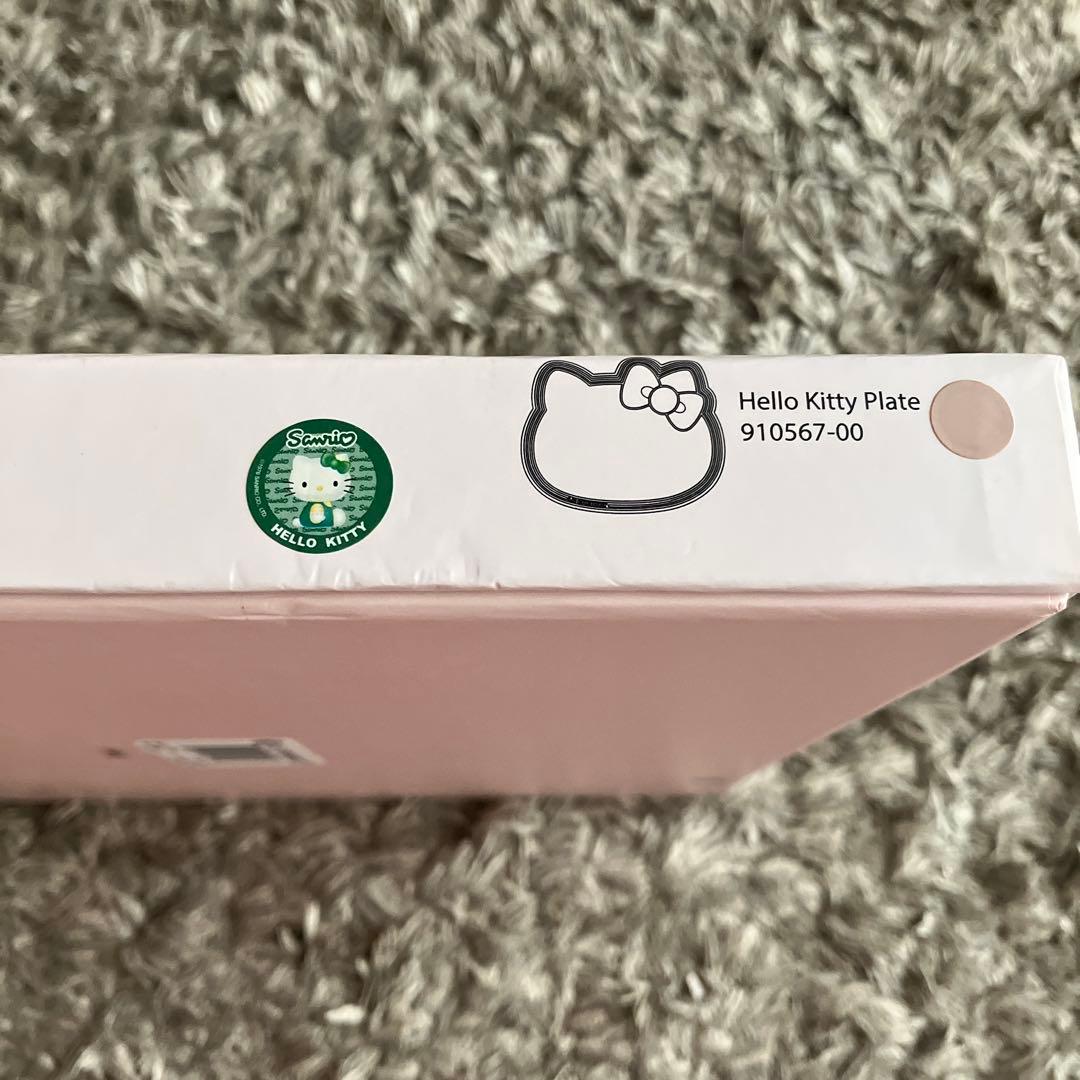 ハローキティ　ル・クルーゼ　プレート　ピンク　サンリオ　コラボ　リボン