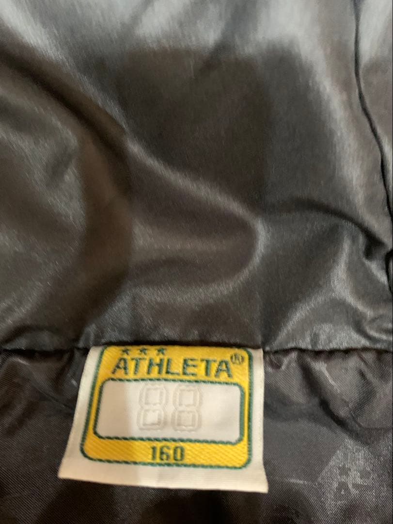 ATHLETA ブラック ダウン ベンチコート 160