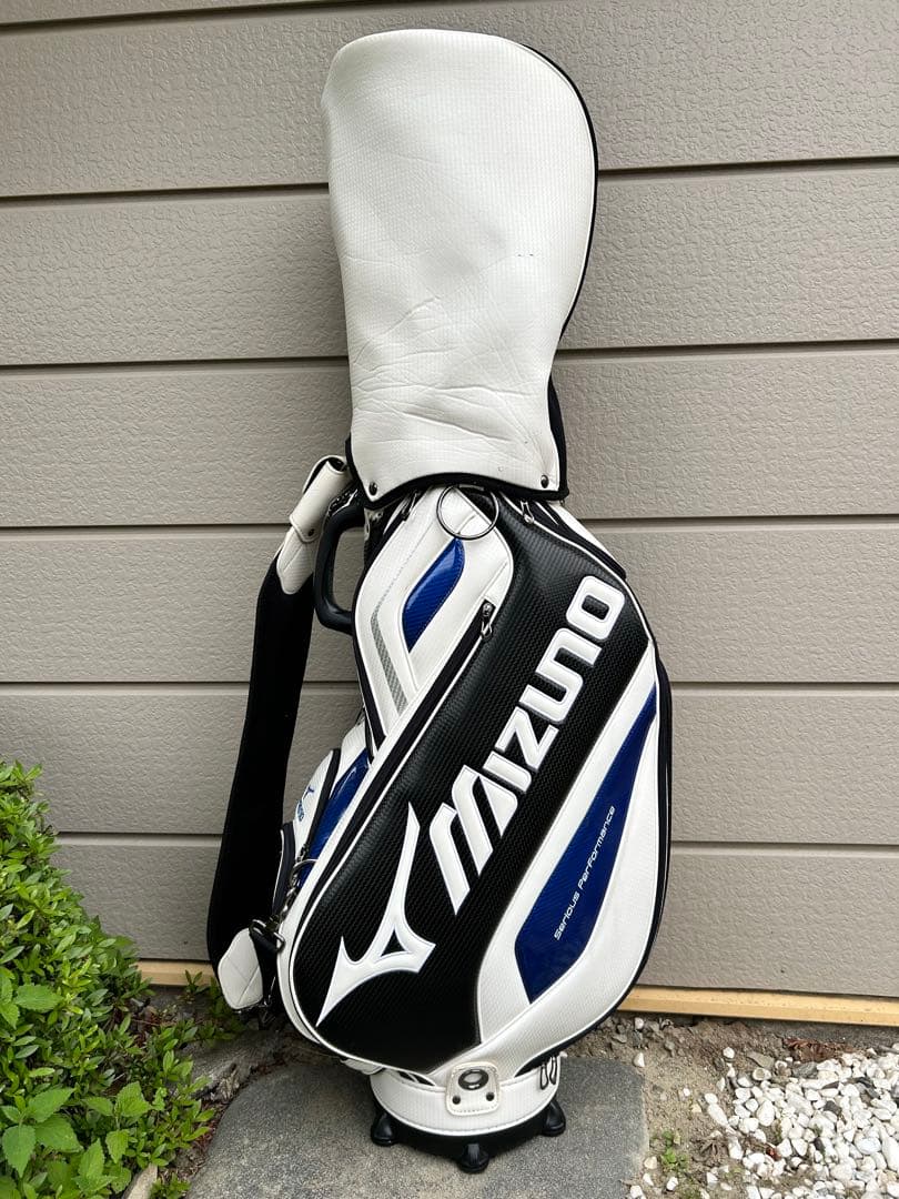 Mizuno キャディバッグ 白/黒/青