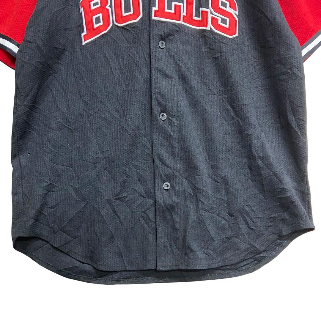 STARTER　Chicago Bulls ユニフォームシャツ　黒/赤【4907
