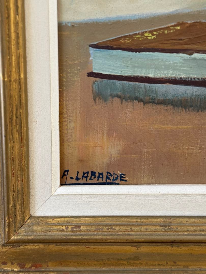 1900s フランス　油絵　　ポピー　静物画