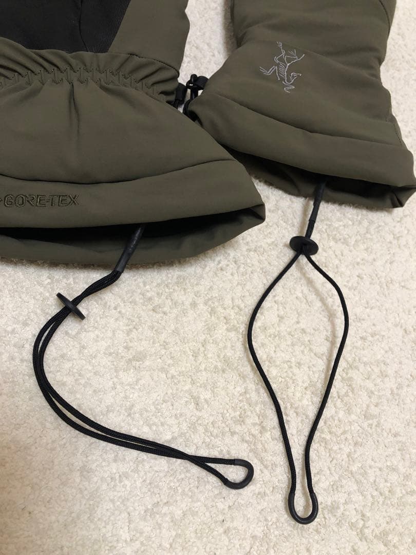 ほぼ新品 ARC'TERYX アークテリクス レザーコンビ フィションSVミトン