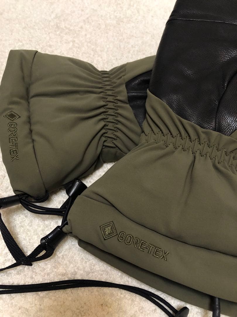 ほぼ新品 ARC'TERYX アークテリクス レザーコンビ フィションSVミトン