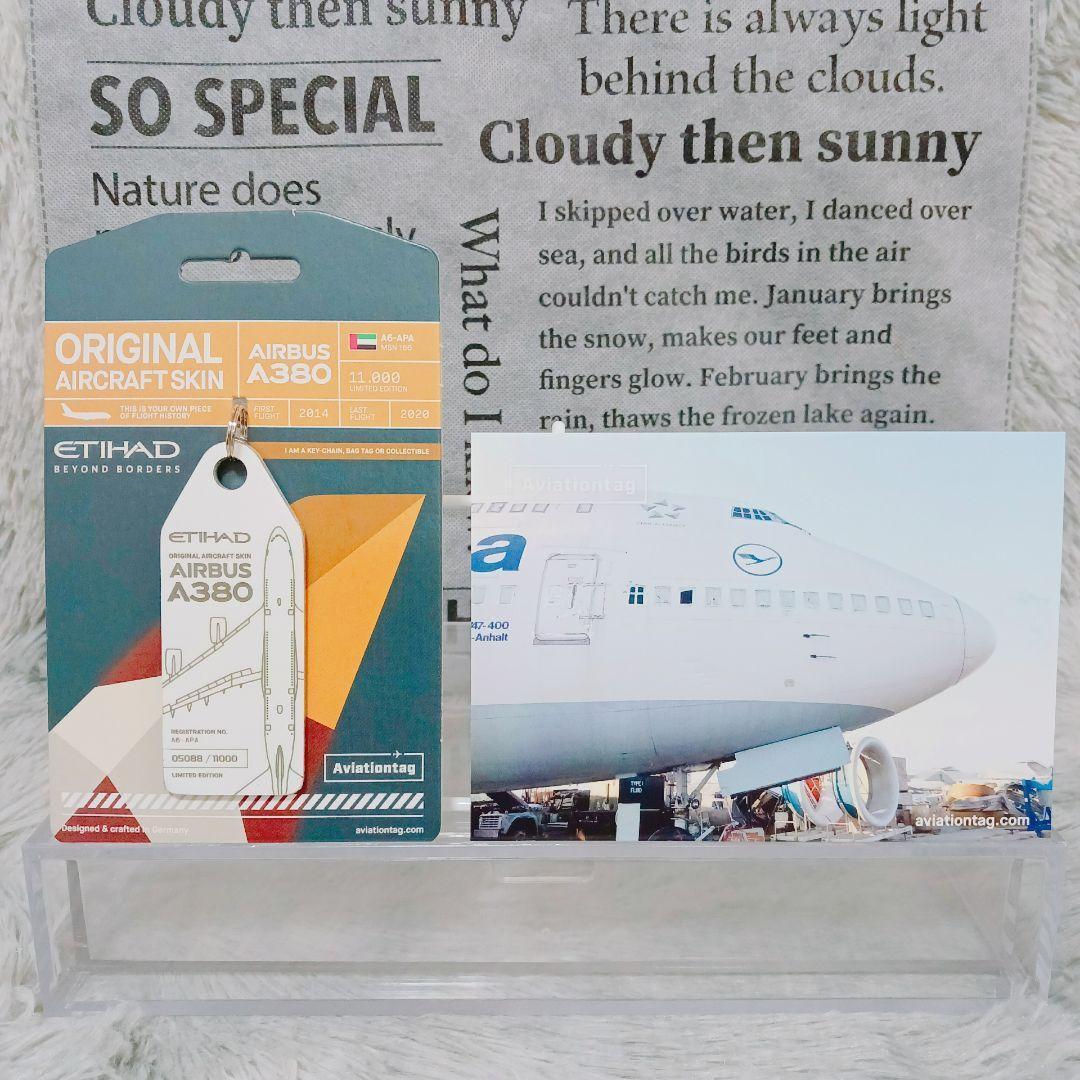 ☆エティハド航空☆ Aviationtag A380 A6APA タグ ポスカ付