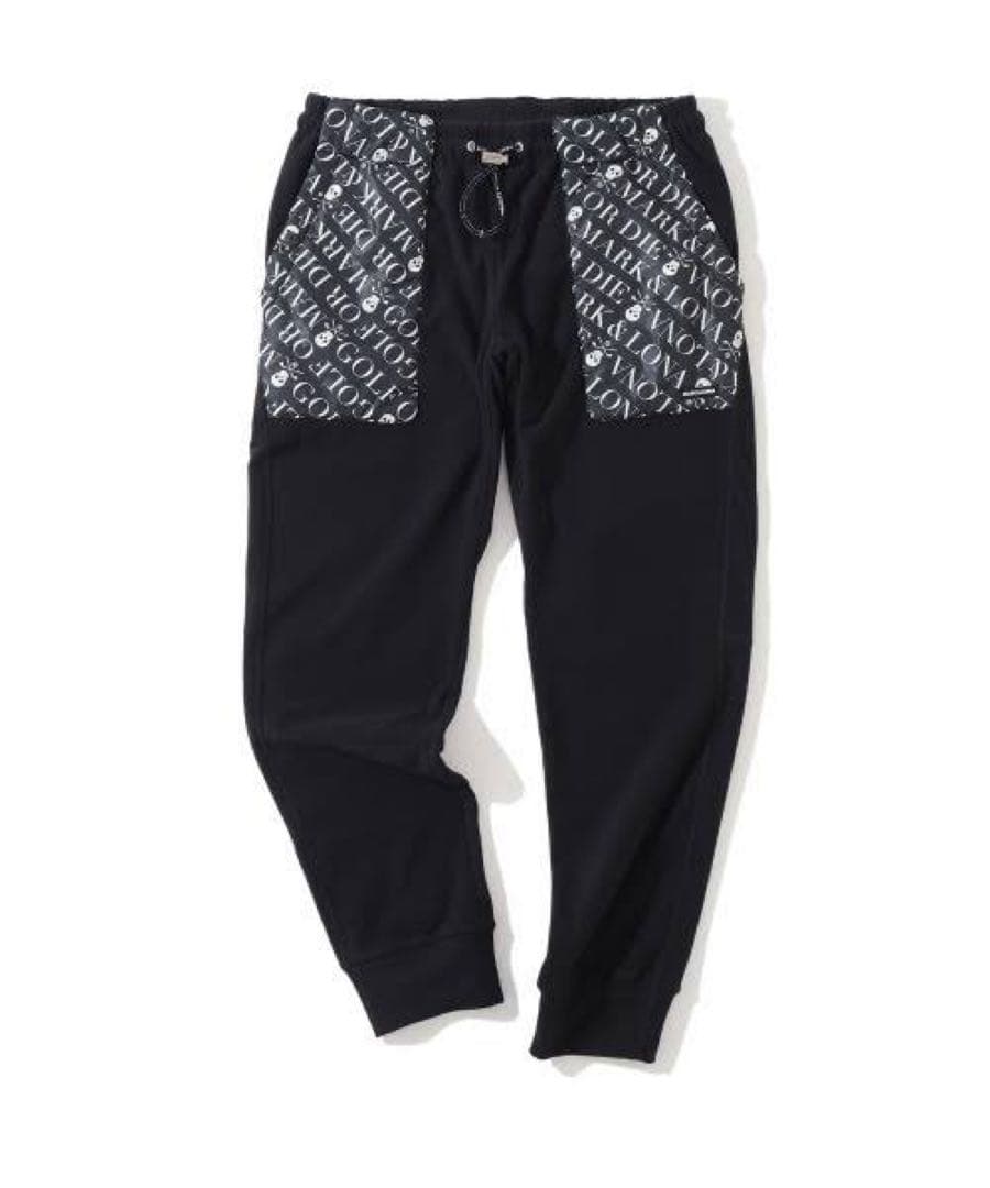 新品 ★ MARK&LONA スウェット パンツ マーク&ロナ ジョガー 黒