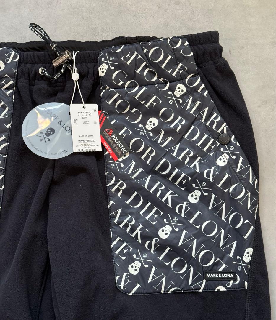 新品 ★ MARK&LONA スウェット パンツ マーク&ロナ ジョガー 黒