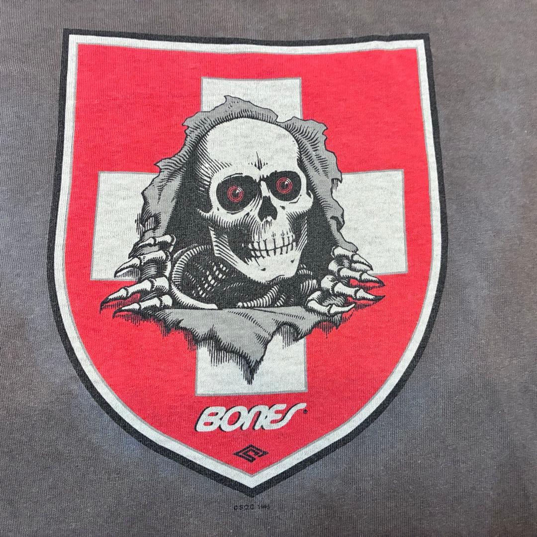 90s POWELL PERALTA BONES RIPPER 赤目Tシャツ