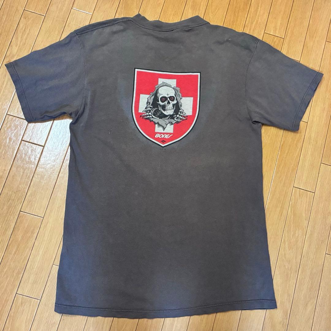 90s POWELL PERALTA BONES RIPPER 赤目Tシャツ