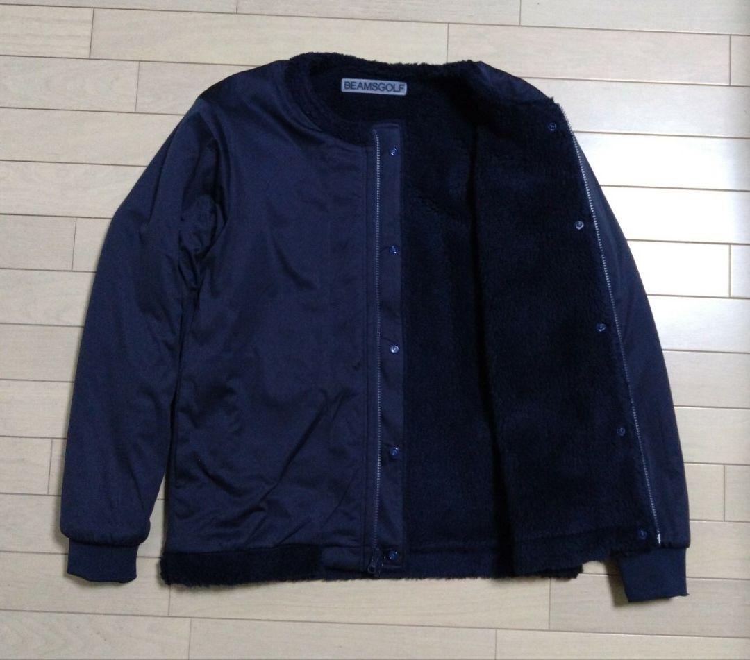 極美品■BEAMS GOLF ビームスゴルフ リバーシブル ボア ジャケット■Ｌ