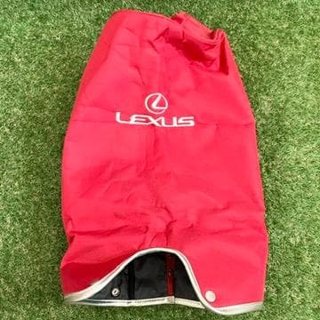 【限定品】LEXUS キャディバッグ ロゴ フード付き 6分割 レッド 高級感