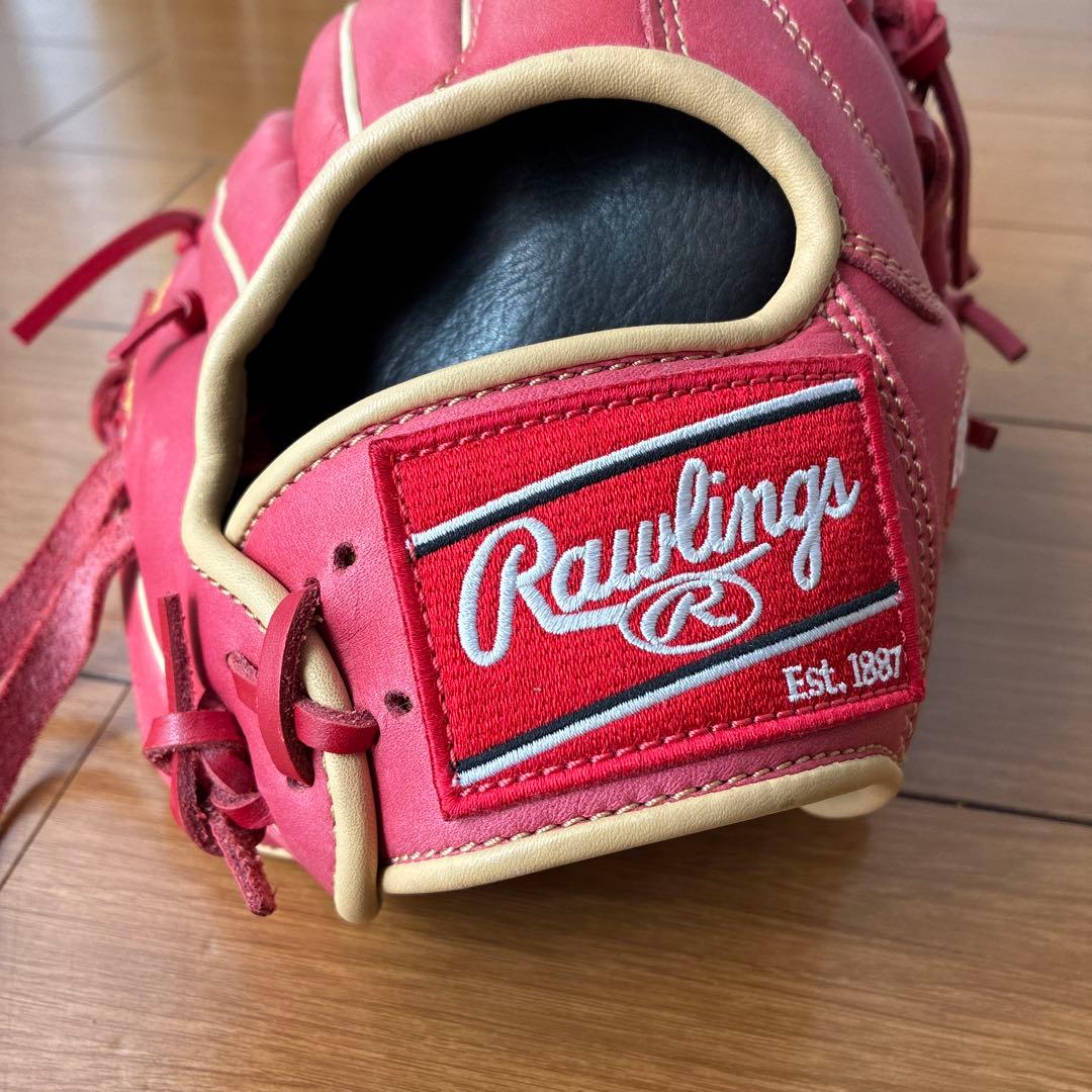 Rawlings 軟式グローブ レッド　右投げ用のオールラウンド　大人サイズ