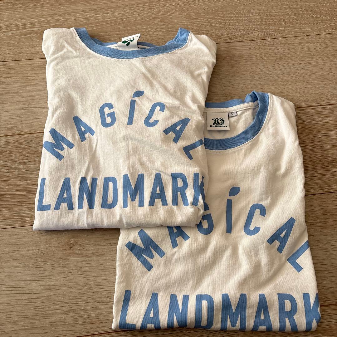 ミセスグリーンアップル　Tシャツ/ブルー/レディース　クロップド丈