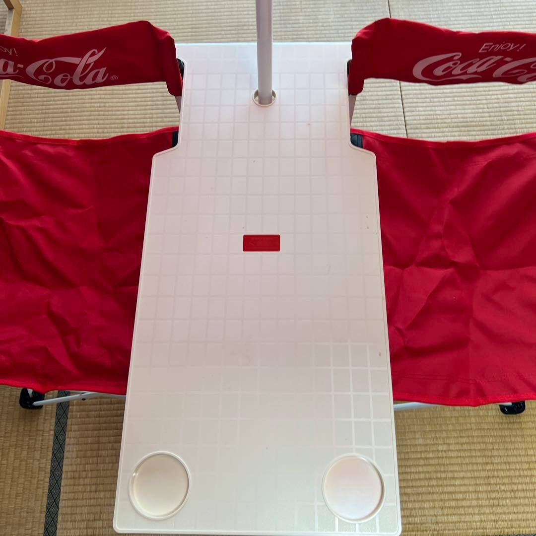 [懸賞当選品]コカコーラ　オリンピックコラボ ツインチェアー&パラソル