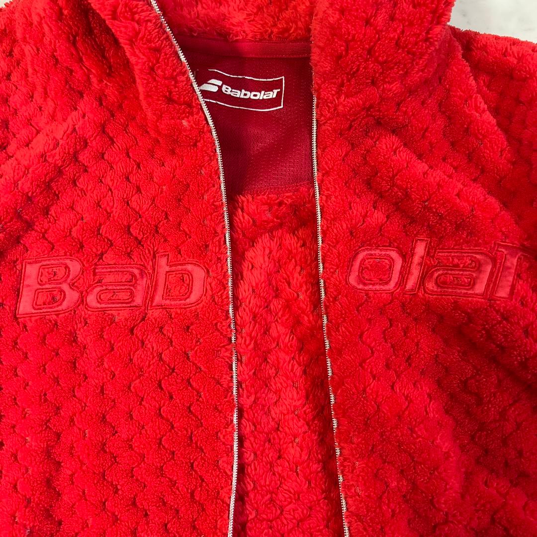 Babolatフリースジャケット レッドテニスM
