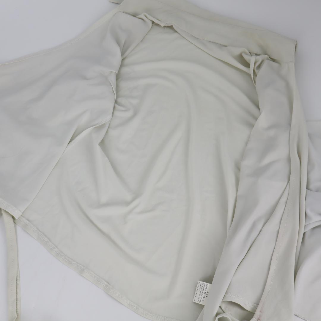 【美品 フラメンコ衣装】オフホワイト ブラウス ストレッチ素材 トップス
